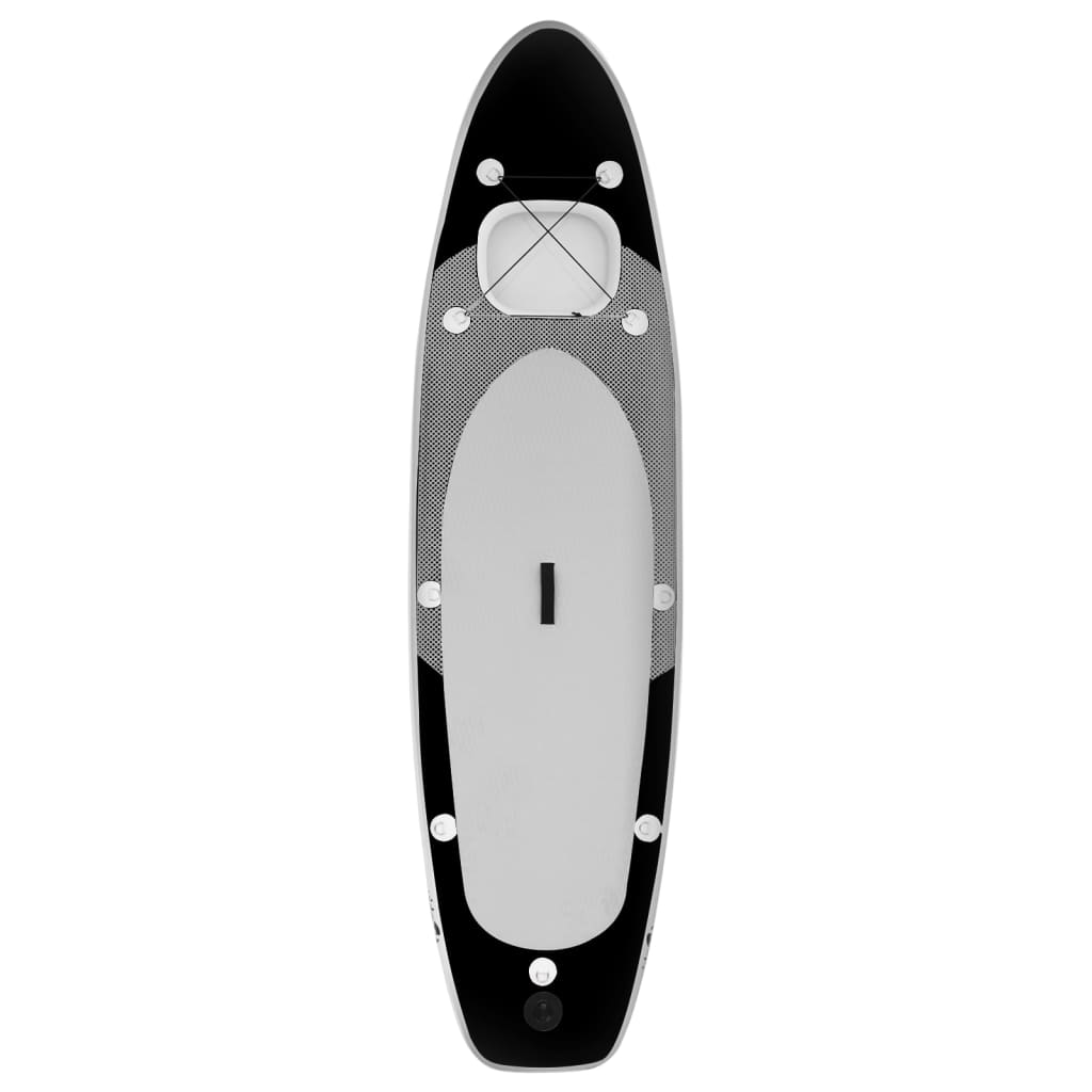 Set placă paddleboarding gonflabilă, negru, 300x76x10 cm - Lando