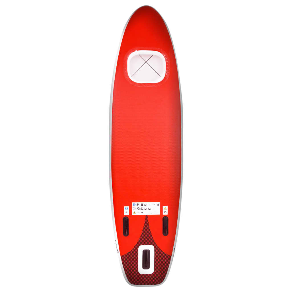Set placă paddleboarding gonflabilă, roşu, 330x76x10 cm Lando - Lando
