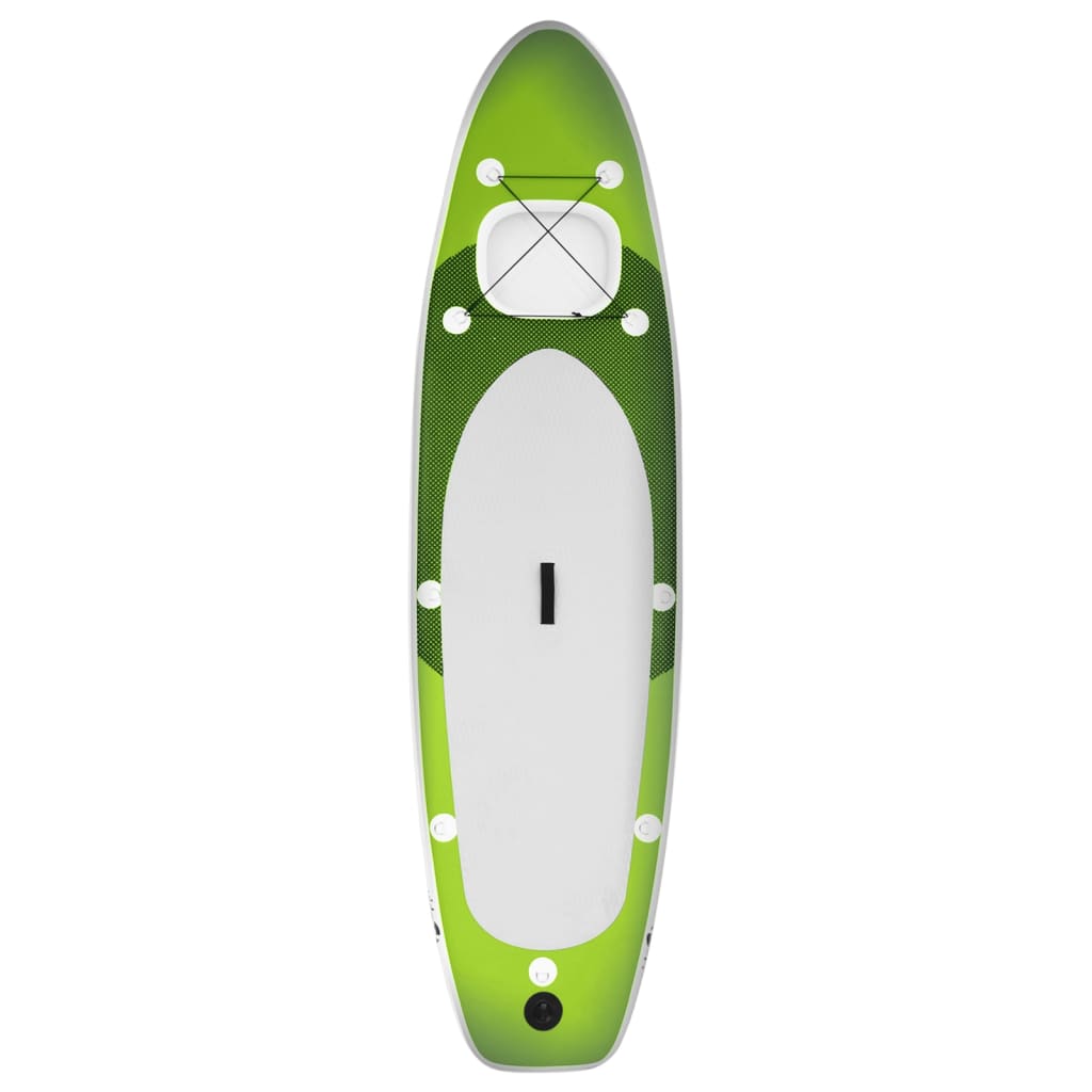 Set placă paddleboarding gonflabilă, verde, 330x76x10 cm - Lando