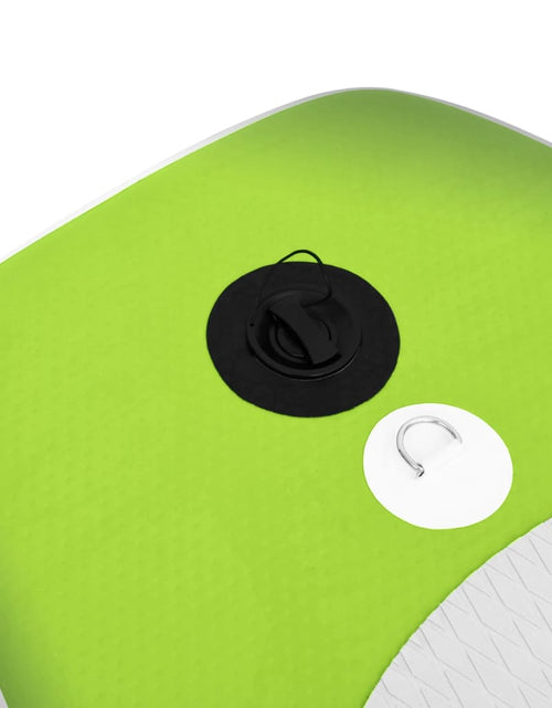 Загрузите изображение в средство просмотра галереи, Set placă paddleboarding gonflabilă, verde, 330x76x10 cm - Lando
