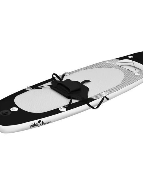 Încărcați imaginea în vizualizatorul Galerie, Set placă paddleboarding gonflabilă, negru, 330x76x10 cm Lando - Lando
