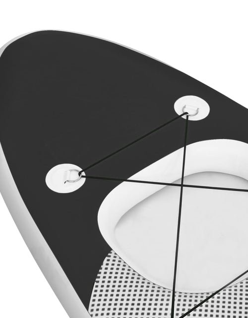 Încărcați imaginea în vizualizatorul Galerie, Set placă paddleboarding gonflabilă, negru, 330x76x10 cm Lando - Lando
