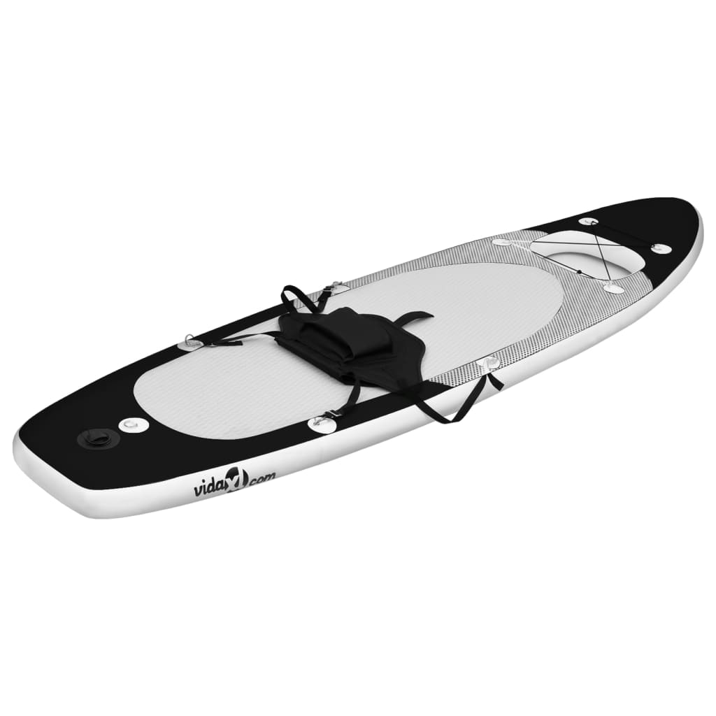 Set placă paddleboarding gonflabilă, negru, 360x81x10 cm Lando - Lando