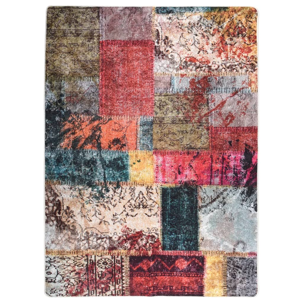 Covor lavabil, mozaic multicolor, 120x180 cm, antiderapant Lando - Lando