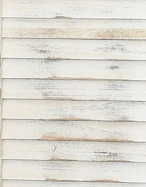 Загрузите изображение в средство просмотра галереи, Paravan de cameră cu 5 panouri alb antichizat 178,5x166 cm lemn - Lando
