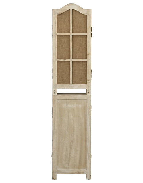 Încărcați imaginea în vizualizatorul Galerie, Paravan de cameră cu 6 panouri, maro, 214x165 cm, textil - Lando
