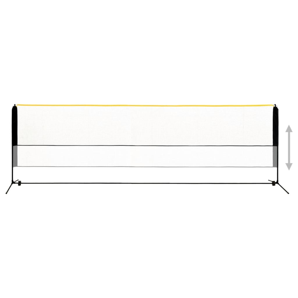 Plasă de badminton reglabilă, 500x103x94-158 cm, metal Lando - Lando