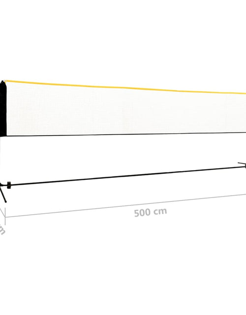 Încărcați imaginea în vizualizatorul Galerie, Plasă de badminton reglabilă, 500x103x94-158 cm, metal Lando - Lando
