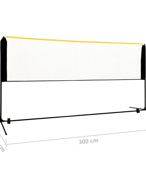 Încărcați imaginea în vizualizatorul Galerie, Plasă de badminton reglabilă, 300x103x94-158 cm, metal. Lando - Lando
