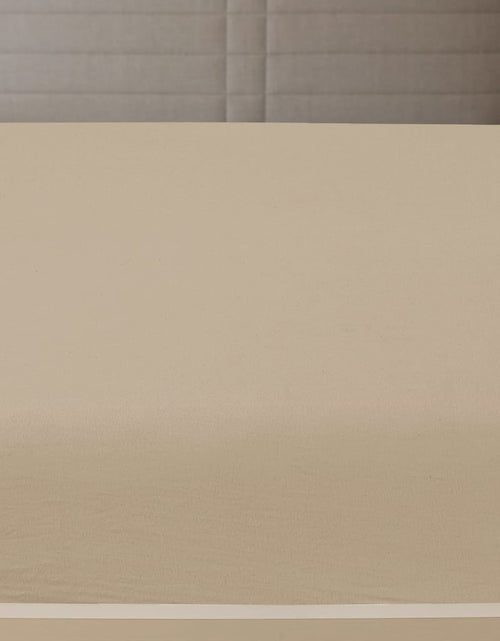 Încărcați imaginea în vizualizatorul Galerie, Cearșaf de pat cu elastic, gri taupe, 90x200 cm, bumbac Lando - Lando
