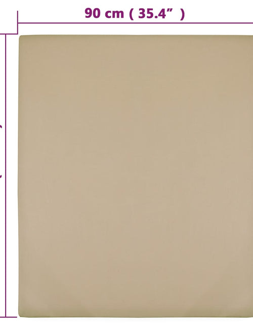Încărcați imaginea în vizualizatorul Galerie, Cearșaf de pat cu elastic, gri taupe, 90x200 cm, bumbac Lando - Lando
