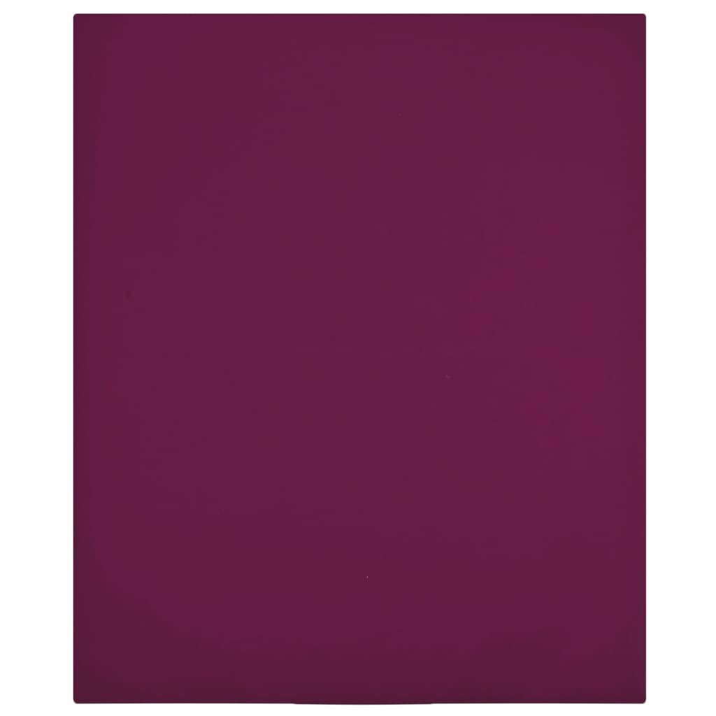 Cearșaf de pat cu elastic, 2 buc, bordo, 160x200 cm, bumbac Lando - Lando