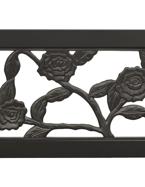 Încărcați imaginea în vizualizatorul Galerie, Bancă dublă de grădină, 246 cm, oțel negru - Lando
