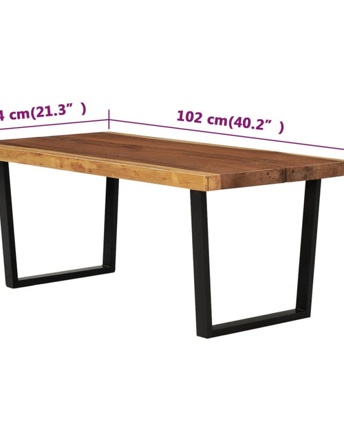 Загрузите изображение в средство просмотра галереи, Măsuţă de cafea, 102x54x41 cm, lemn masiv de suar Lando - Lando
