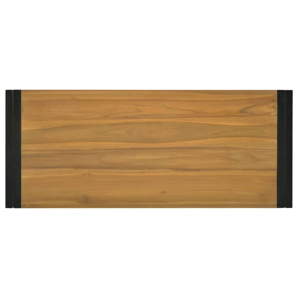 Dulap de baie suspendat, 110x45x35 cm, lemn masiv de tec - Lando