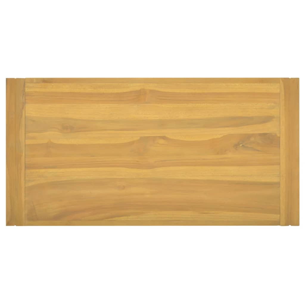 Dulap de baie suspendat, 90x45x35 cm, lemn masiv de tec - Lando