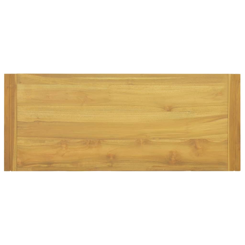 Dulap de baie suspendat, 110x45x35 cm, lemn masiv de tec - Lando
