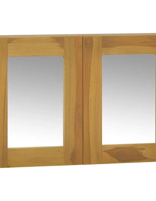 Încărcați imaginea în vizualizatorul Galerie, Dulap cu oglindă, 60x10x40 cm, lemn masiv de tec - Lando
