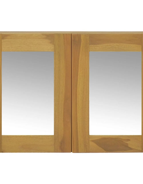 Încărcați imaginea în vizualizatorul Galerie, Dulap cu oglindă, 60x10x40 cm, lemn masiv de tec - Lando
