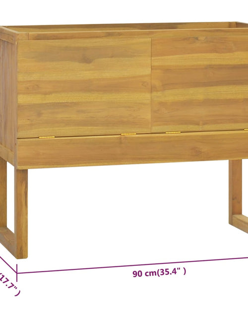 Загрузите изображение в средство просмотра галереи, Dulap de baie, 90x45x75 cm, lemn masiv de tec - Lando
