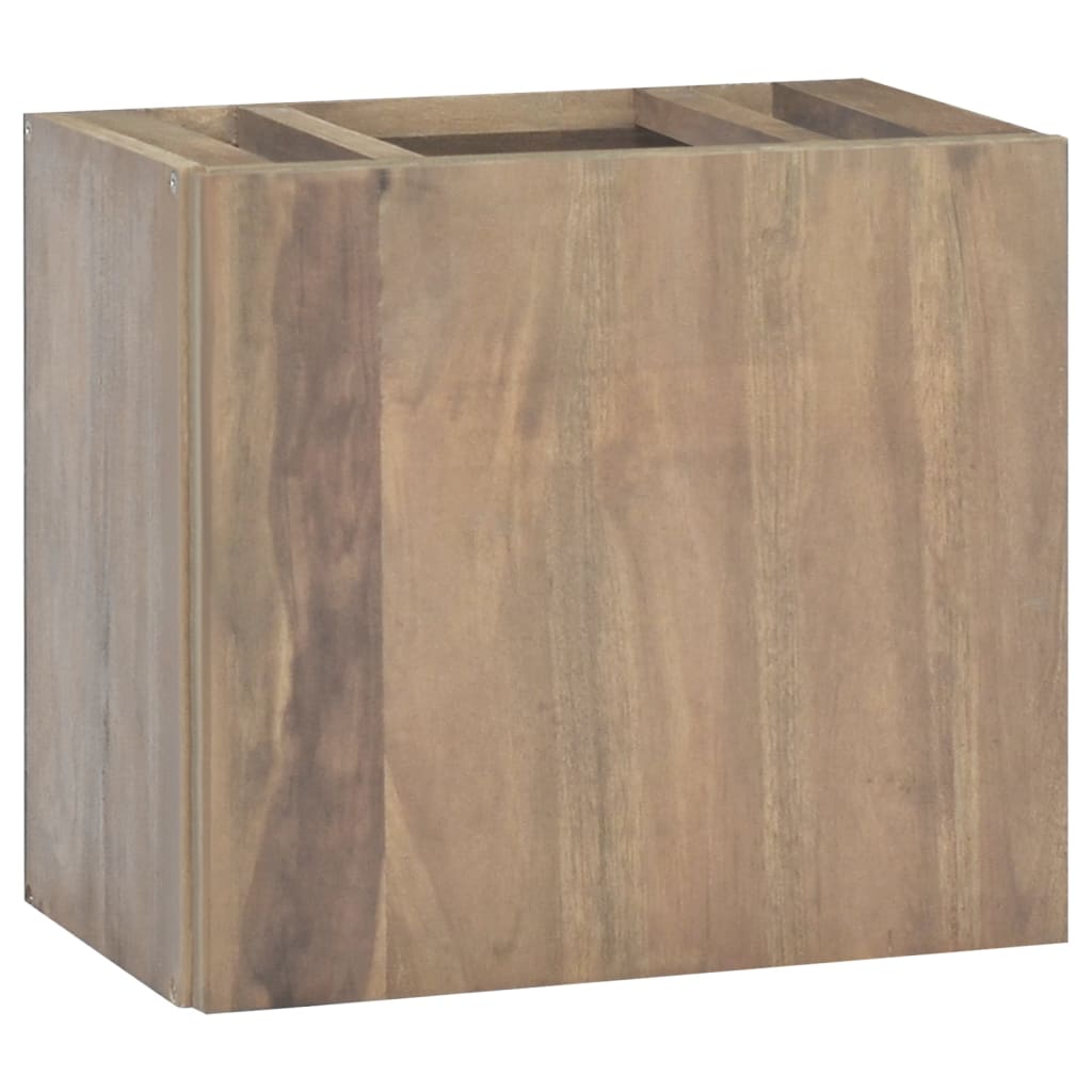 Dulap pentru baie de perete, 45x30x40 cm, lemn masiv de tec - Lando
