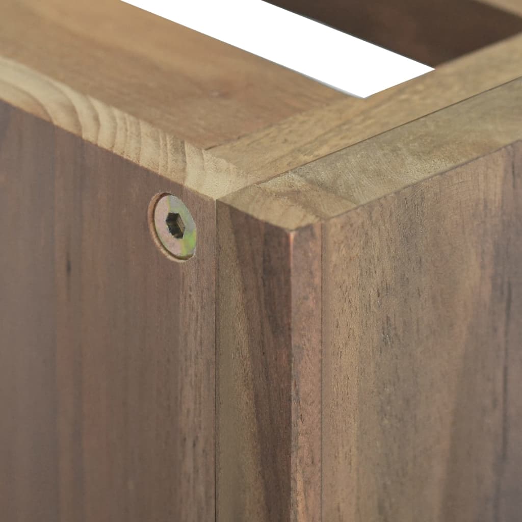 Dulap pentru baie de perete, 45x30x40 cm, lemn masiv de tec - Lando