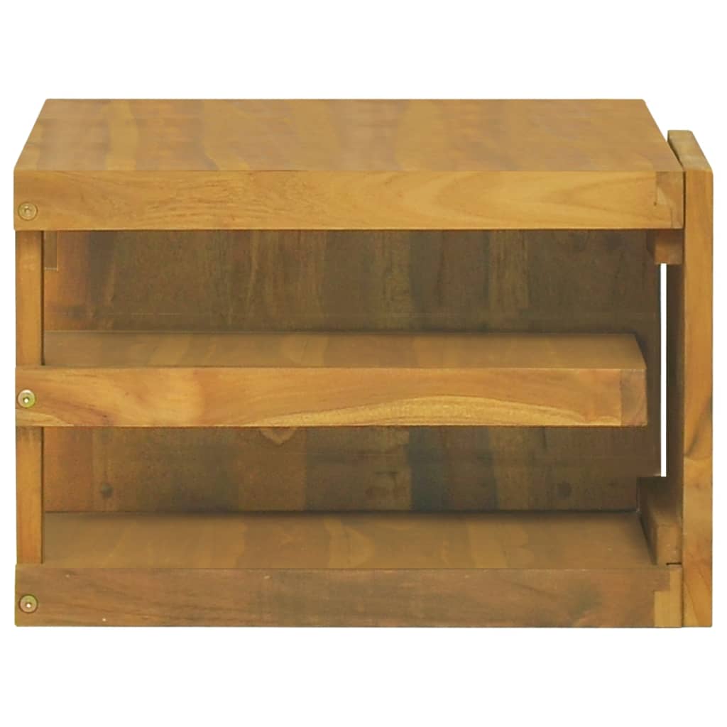Dulap pentru baie de perete, 60x45x30 cm, lemn masiv de tec - Lando
