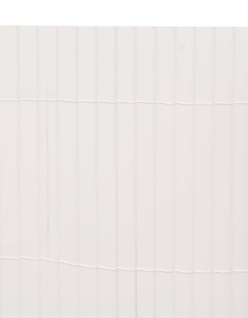 Încărcați imaginea în vizualizatorul Galerie, Gard pentru grădină cu 2 fețe, alb, 110x300 cm - Lando
