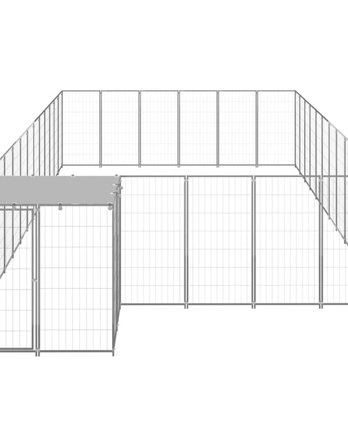 Загрузите изображение в средство просмотра галереи, Padoc pentru câini, argintiu, 22,99 m², oțel - Lando
