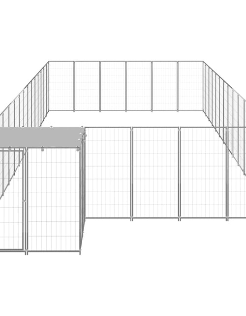 Загрузите изображение в средство просмотра галереи, Padoc pentru câini, argintiu, 26,62 m², oțel - Lando
