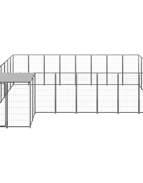 Încărcați imaginea în vizualizatorul Galerie, Padoc pentru câini, negru, 15,73 m², oțel - Lando
