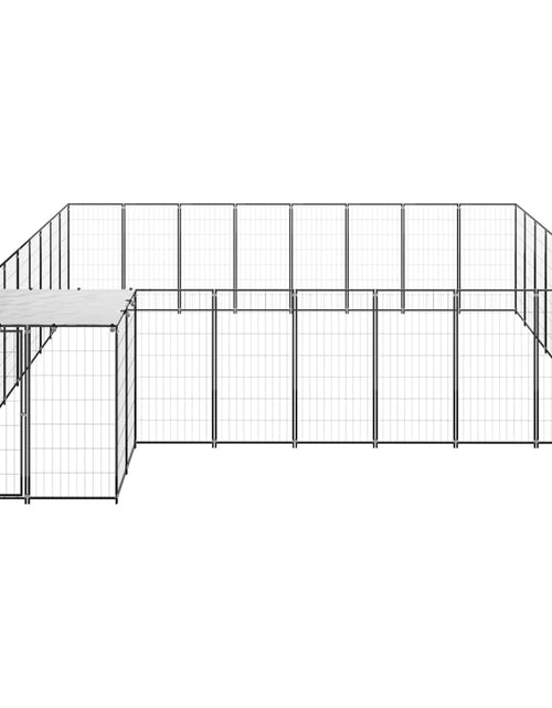 Загрузите изображение в средство просмотра галереи, Padoc pentru câini, negru, 20,57 m², oțel - Lando
