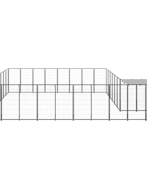 Încărcați imaginea în vizualizatorul Galerie, Padoc pentru câini, negru, 20,57 m², oțel - Lando
