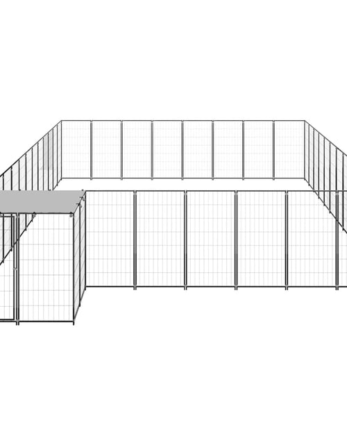 Încărcați imaginea în vizualizatorul Galerie, Padoc pentru câini, negru, 30,25 m², oțel - Lando
