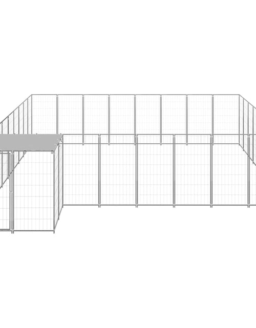 Загрузите изображение в средство просмотра галереи, Padoc pentru câini, argintiu, 20,57 m², oțel - Lando
