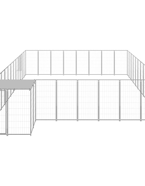 Încărcați imaginea în vizualizatorul Galerie, Padoc pentru câini, argintiu, 30,25 m², oțel - Lando
