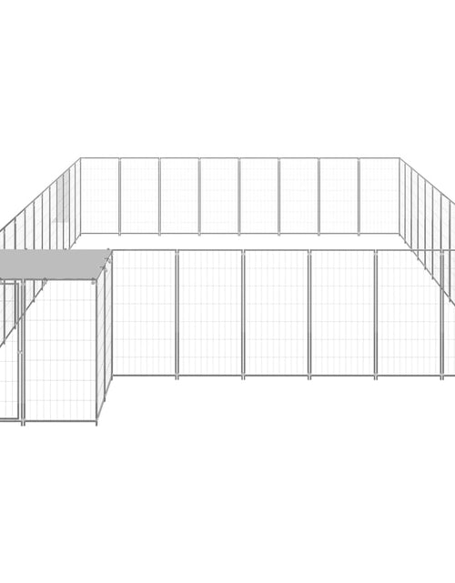 Загрузите изображение в средство просмотра галереи, Padoc pentru câini, argintiu, 30,25 m², oțel - Lando
