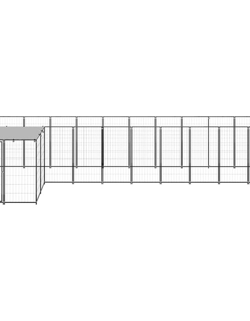 Загрузите изображение в средство просмотра галереи, Padoc pentru câini, negru, 7,26 m², oțel - Lando
