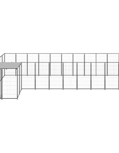 Загрузите изображение в средство просмотра галереи, Padoc pentru câini, negru, 13,31 m², oțel - Lando
