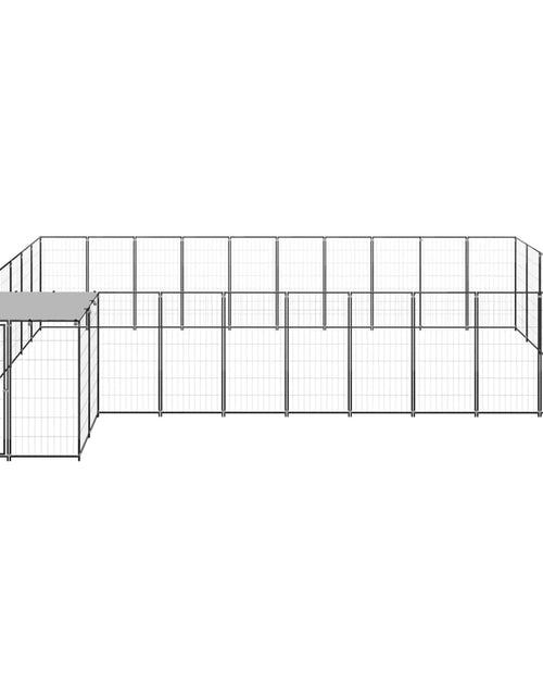 Încărcați imaginea în vizualizatorul Galerie, Padoc pentru câini, negru, 19,36 m², oțel - Lando
