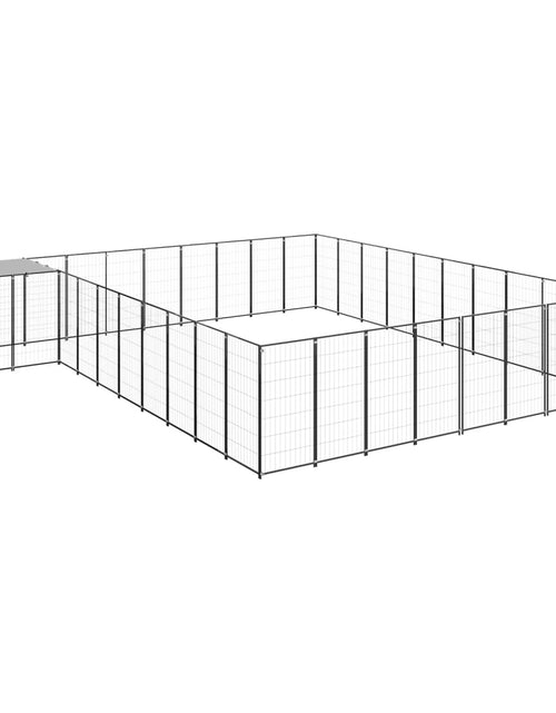 Încărcați imaginea în vizualizatorul Galerie, Padoc pentru câini, negru, 25,41 m², oțel - Lando

