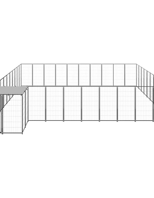 Încărcați imaginea în vizualizatorul Galerie, Padoc pentru câini, negru, 31,46 m², oțel - Lando
