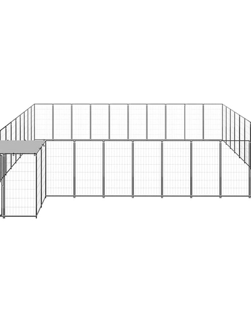 Загрузите изображение в средство просмотра галереи, Padoc pentru câini, negru, 31,46 m², oțel - Lando
