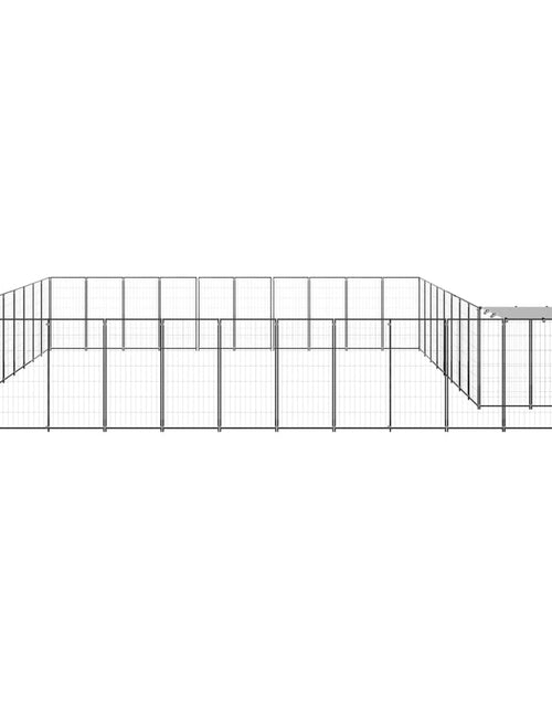 Загрузите изображение в средство просмотра галереи, Padoc pentru câini, negru, 31,46 m², oțel - Lando
