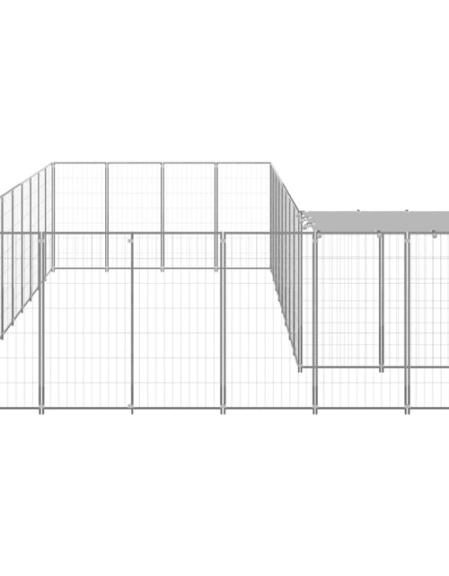 Încărcați imaginea în vizualizatorul Galerie, Padoc pentru câini, argintiu, 13,31 m², oțel - Lando
