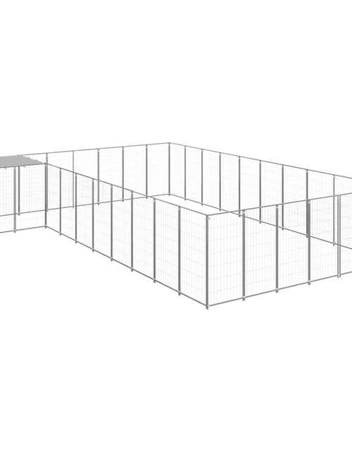 Загрузите изображение в средство просмотра галереи, Padoc pentru câini, argintiu, 19,36 m², oțel - Lando
