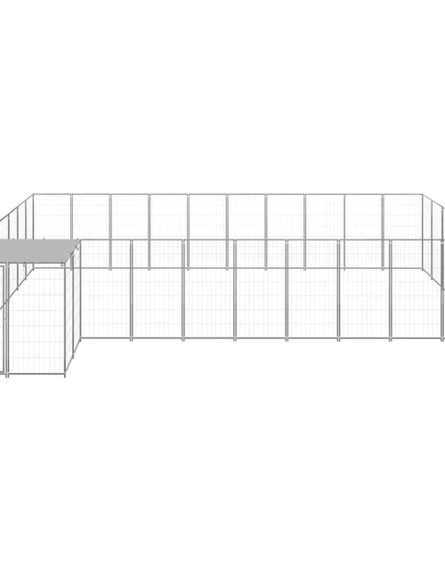 Загрузите изображение в средство просмотра галереи, Padoc pentru câini, argintiu, 19,36 m², oțel - Lando
