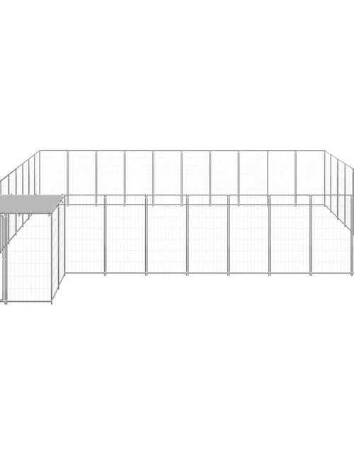 Încărcați imaginea în vizualizatorul Galerie, Padoc pentru câini, argintiu, 25,41 m², oțel - Lando

