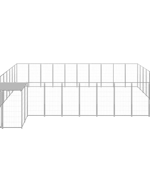 Загрузите изображение в средство просмотра галереи, Padoc pentru câini, argintiu, 25,41 m², oțel - Lando
