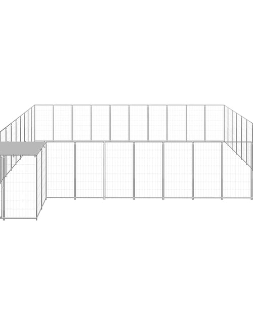 Încărcați imaginea în vizualizatorul Galerie, Padoc pentru câini, argintiu, 31,46 m², oțel - Lando
